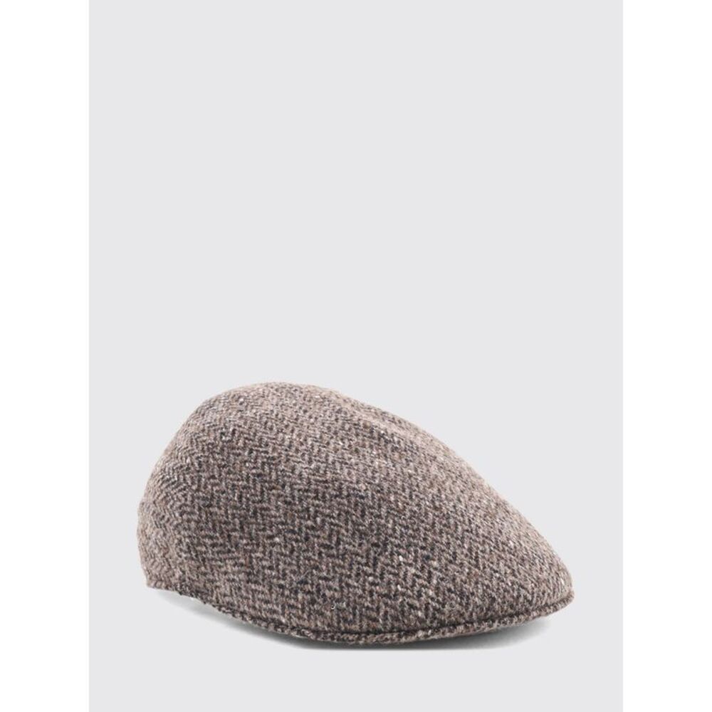 Brunello Cucinelli Women Brunello Cucinelli Chevron Virgin Wool Beret With Visor